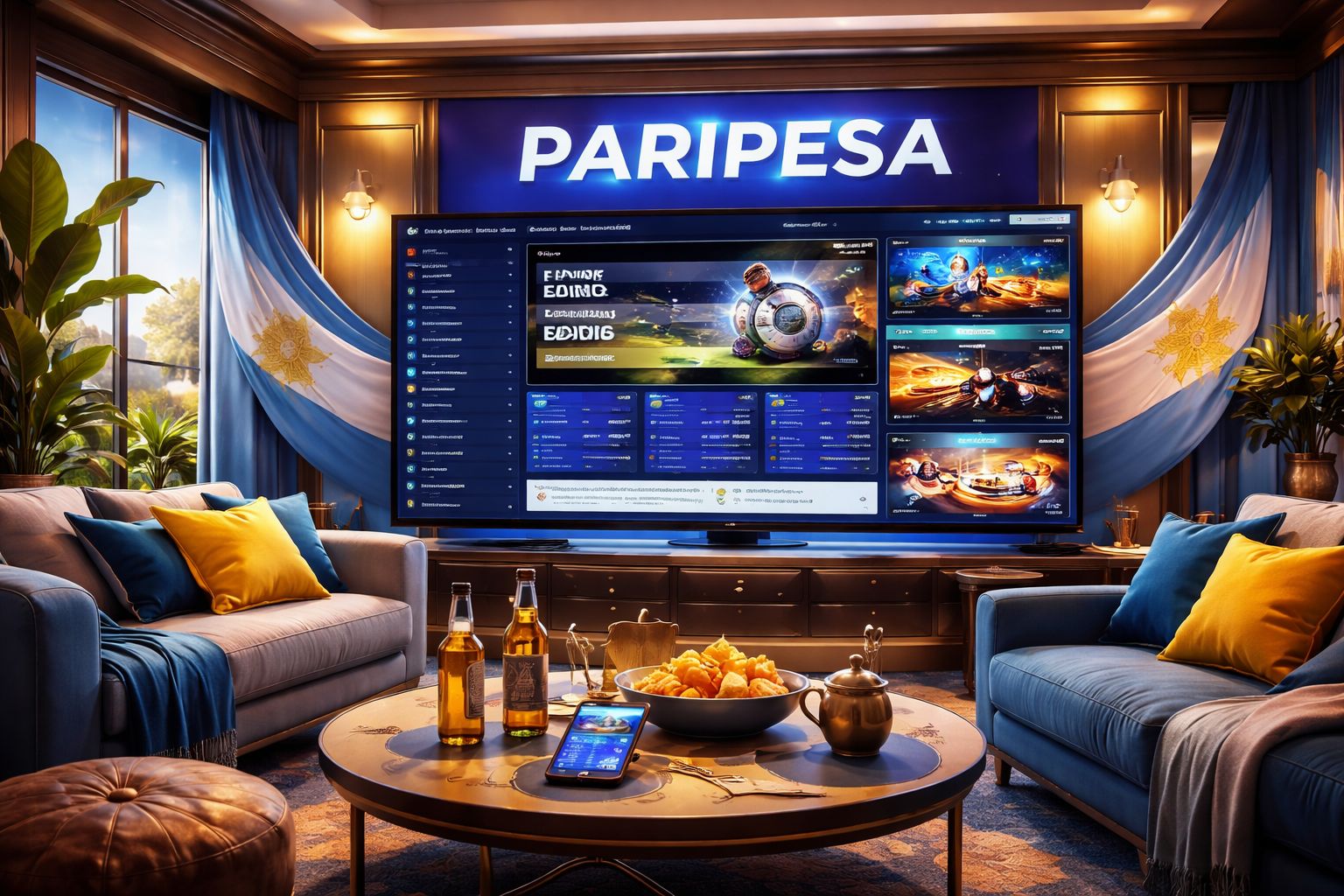 Página principal de Paripesa para juegos de casino y apuestas deportivas en Argentina