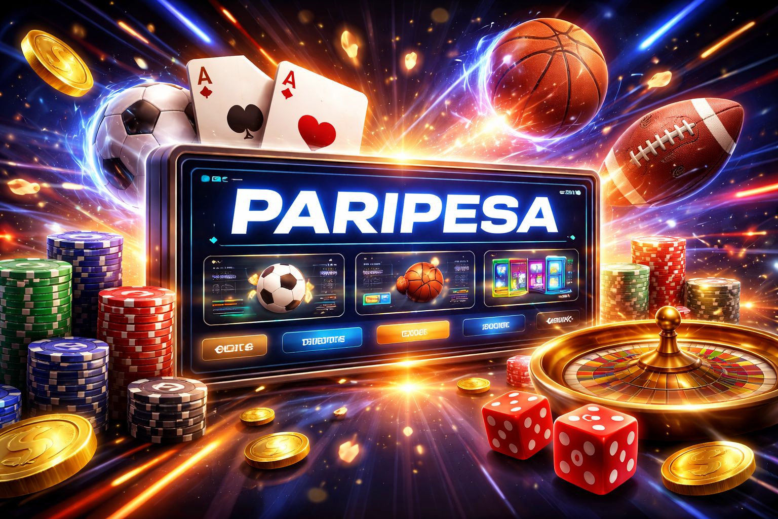 Jugador de Paripesa comenzando una sesión de juego después del registro