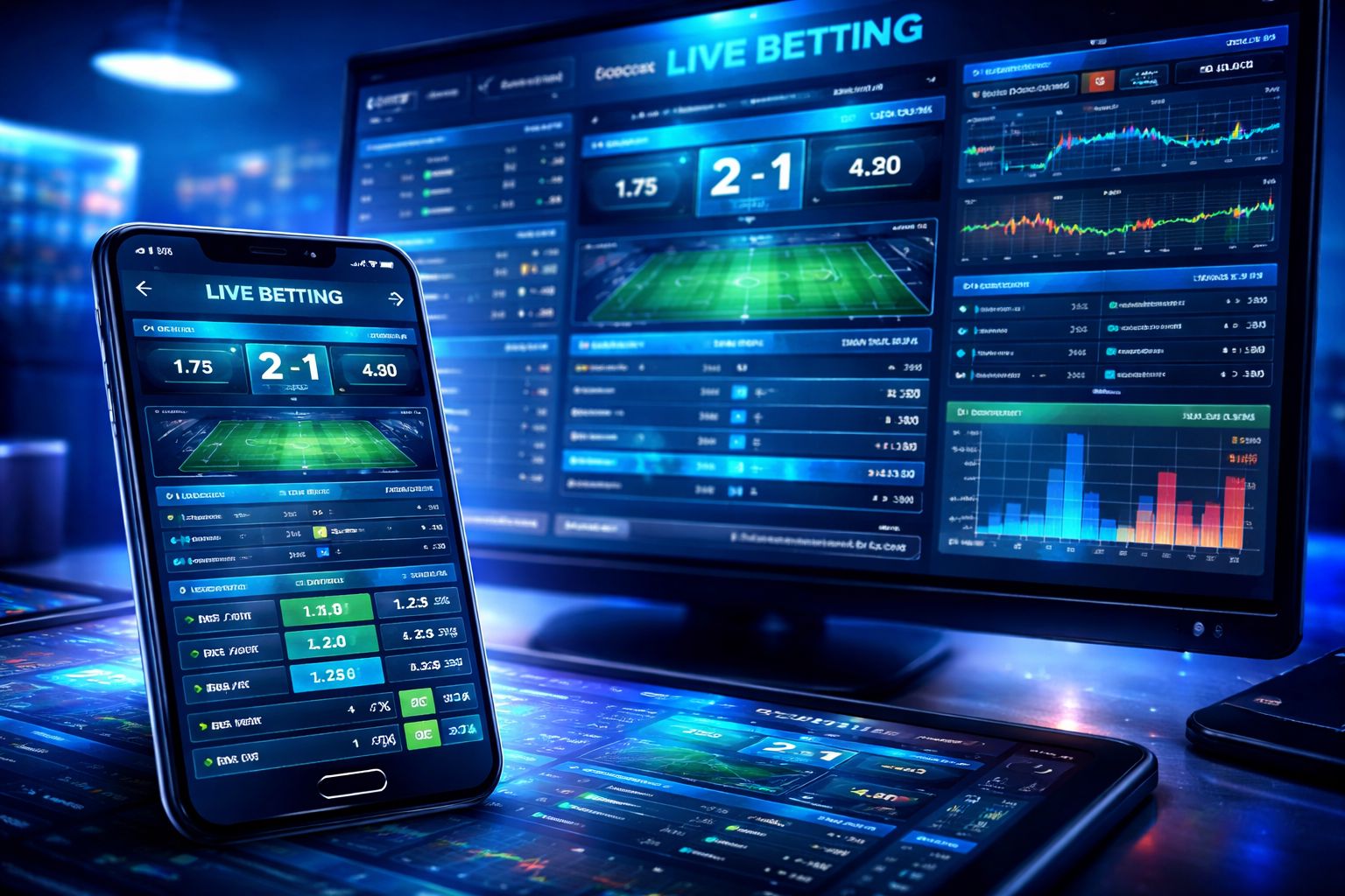 Interfaz de apuestas en vivo Paripesa mostrando cuotas dinámicas de partidos y estadísticas en juego en pantalla.